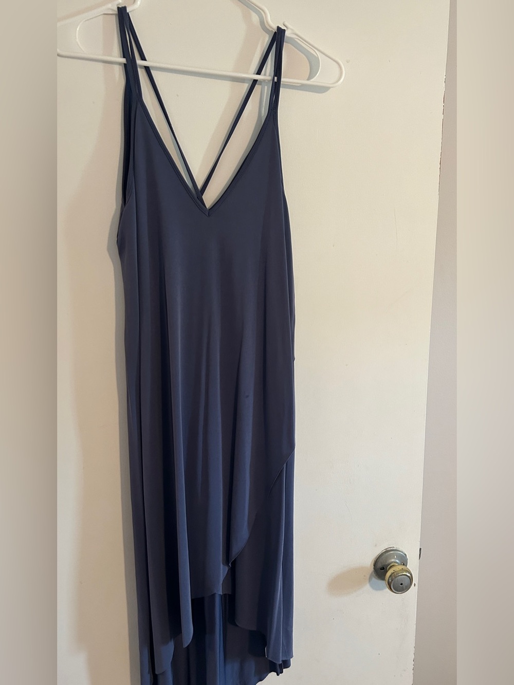 Lulu’s Mood and Melody Washed Blue High-Low Dress